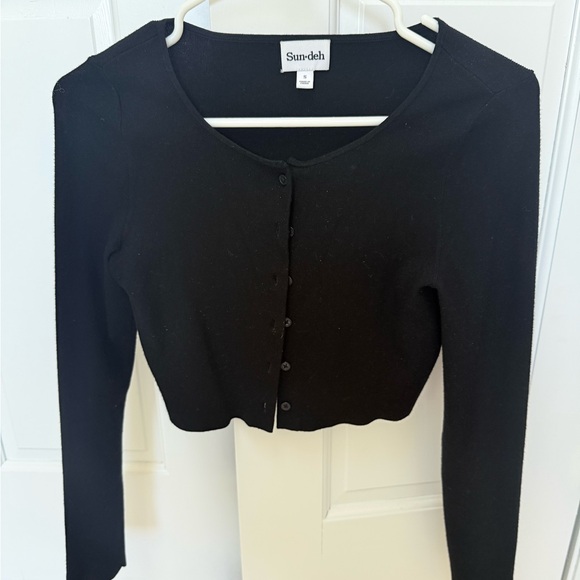 Aritzia Tops - Aritzia Black Button Down Cardigan